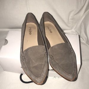 Aldo Gray Suede Loafers